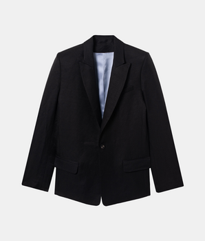 Lauren Linen Blend Blazer Jacket Black