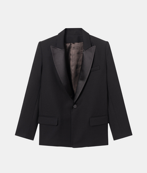 Lauren Smoking Jacket Black Satin Collar