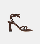 Romy sandal in chocolate suede