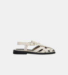 Nora Sandal, Cream Leather