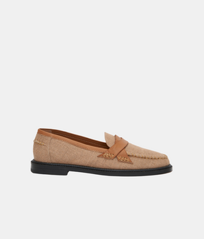 Mona Loafer, Sand Linen