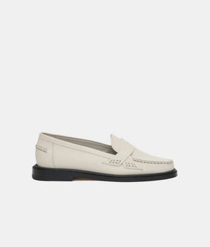 Mona Loafer, Cream Leather