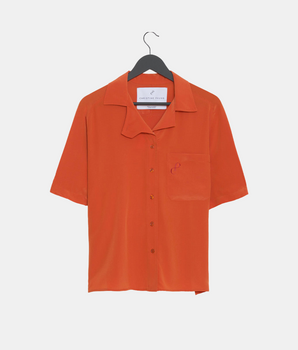 Chemise ALPHA Soie Orange