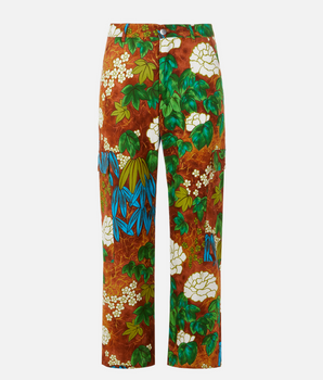 Patterned cargo pants