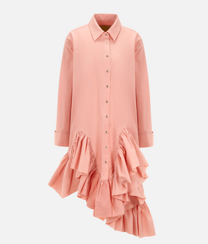 Organic cotton ruffled dress