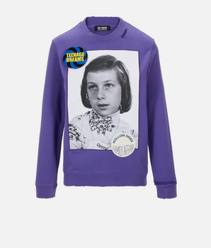 Photographic print sweatshirt