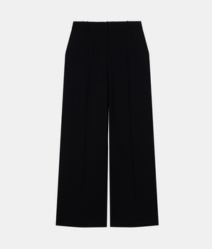 Pantalon de Tailleur Bianca Gabardine de Laine Noir