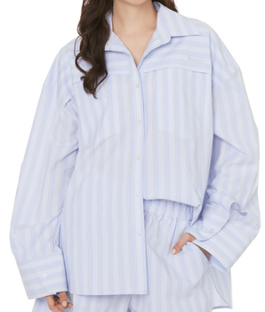 Oversized striped shirt