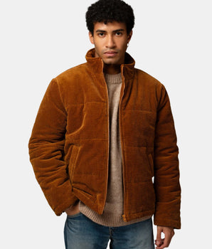 CAMEL PUFFER DOWN JACKET