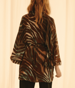 Kimono Brown Zebra