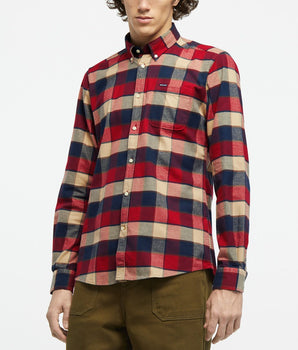 Tailored cotton checked shirt