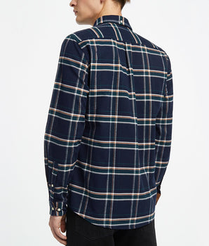 Ronan slim cotton check shirt