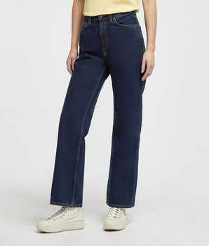 Jean droit Clean Eileen Indigo coton Rafale Market