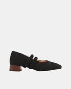 Ruth Pump, Black Linen