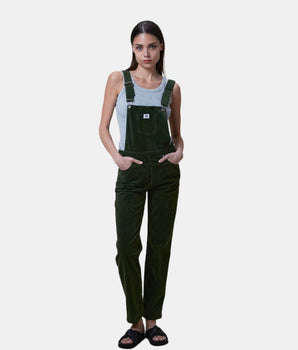 OLIVE GREEN MOM OVERALLS 