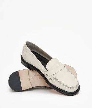 Mona Loafer, Cream Leather