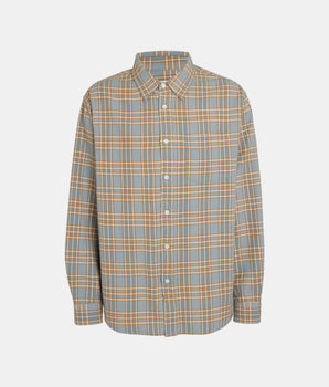 Filip Prairie straight shirt with tartan pattern in cotton