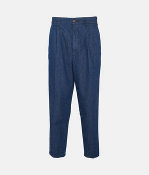 Orchard Pinnacle wide-leg jeans in cotton and linen