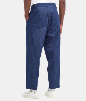 Orchard Pinnacle wide-leg jeans in cotton and linen