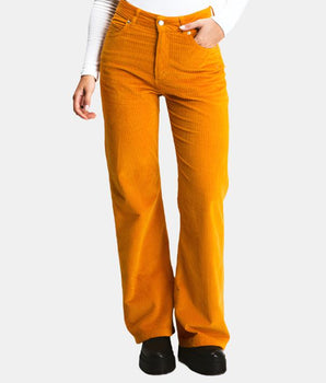 PANTALON FLARE MOUTARDE