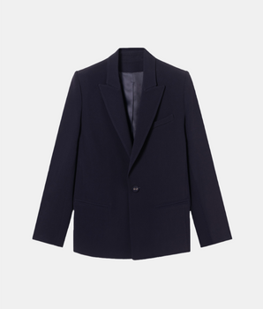 Veste Blazer Diana Crêpe Bleu Nuit