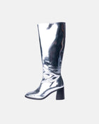 SILVER LEATHER BOOTS 