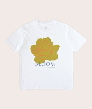 T-shirt blanc Oscar la rose - jaune Rafale Market